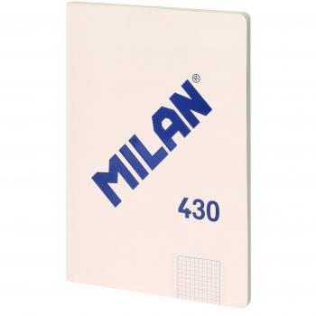 Milan 1918 - Libreta grapada A4 48 hojas cuadrícula 4x4 beige