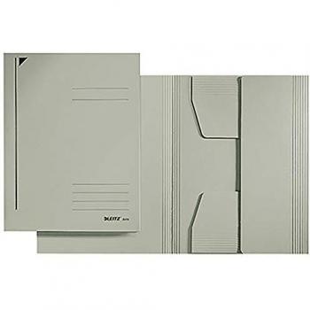 Carpeta Jurismappe A4 gris, 3 solapas, capacidad para 250 hojas, cartón de 430 g/m²