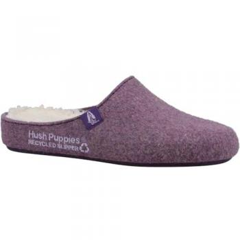 Eco-Friendly Classic Purple Slippers for Women - 90% Recycled RPET Polyester