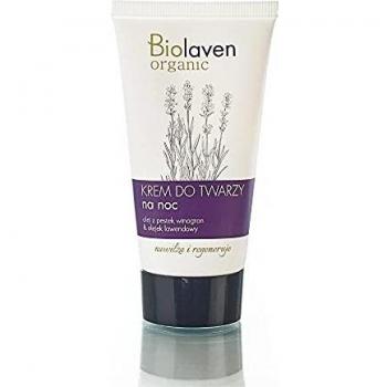 Crema Facial Nocturna Biolaven 50 ml con Aceite de Semillas de Uva y Aceite Esencial de Lavanda