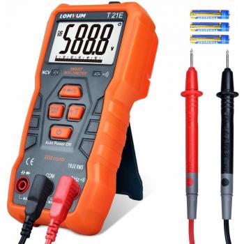 Multímetro Digital Automático,LOMVUM T21E Polimetro Digital Multimetre,6000 Cuentas Tester Digital