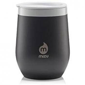 Vaso de Vino Aislado Mizu Cerámico 325ml Color Negro