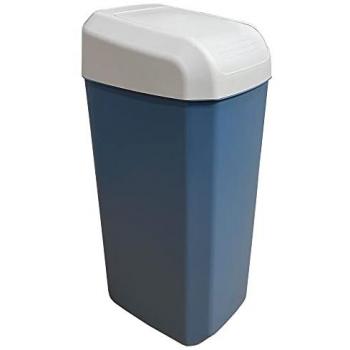 Papelera Basculante Troya 45 L Azul - Diseño Compacto y Elegante