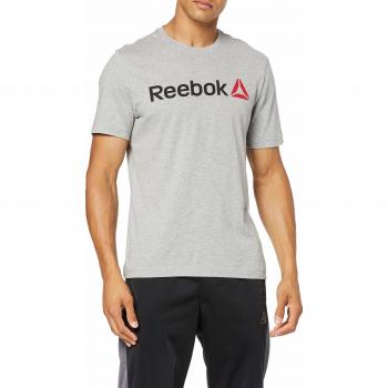 Reebok Qqr Linear Read Camiseta, Hombre, Gris
