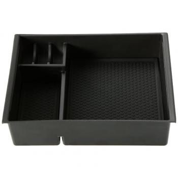 KKmoon Apoyabrazos Caja de almacenamiento organizador coche centro consola apoyabrazos caja de almacenamiento de guantes paletas contenedor coche apoyabrazos caja de almacenamiento guantera particiones bandeja