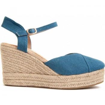 Sandalias de Mujer Montevita Sisí Azul con cuña, diseño elegante y cómodo, ideal para el verano