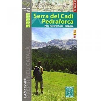 Serra del Cadí-Pedraforca-Moixeró. Escala 1:25.000. Catalán, castellano e inglés. Mapa-guía. Editorial Alpina.