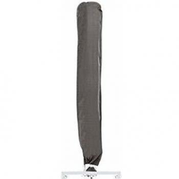 Cubierta al aire libre para el brazo gratis Parasol Ø Max. 4.5 m, gris, 250 cm x 64 cm - Perel