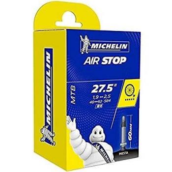 Michelin Airstop Butyl - Camara de bicicleta 27.5  x 1.9 <--> 2.5, 60 mm, B4, 48/62 x 58.4