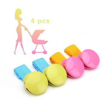 Adesugata 2 paires (4 pièces) pour bébé Poussette Couverture Clip,multifonctions pour bébé Poussette Couette Couverture Clip chariot Catch Clamp