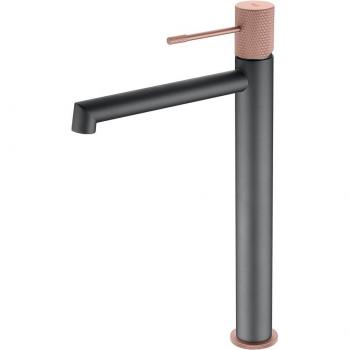 Grifo de lavabo alto Line gris champagne Imex Products