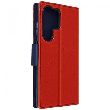 Funda para Samsung Galaxy S23 Ultra con Tarjetero y Soporte en color Rojo