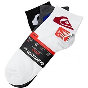 Calcetines Tobilleros QuikSilver Sportswear Blanco 3 pares