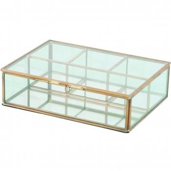 Artelore Home 0118008 Daivik - Caja de cristal, color beige