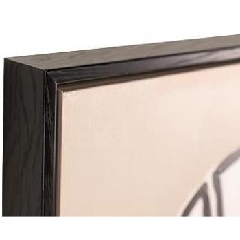Cuadro Señoras Foil Marco Negro 80x4x120 Cm - Estilo y Personalidad, dorado, negro, blanco, marrón