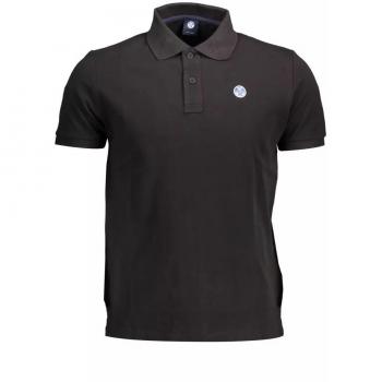 North Sails Black Cotton Polo Shirt - XXL