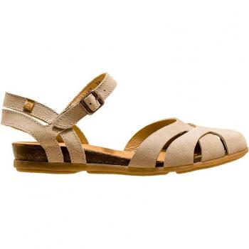 Sandalias planas de mujer de piel de color marrón - El Naturalista N5207 Stella