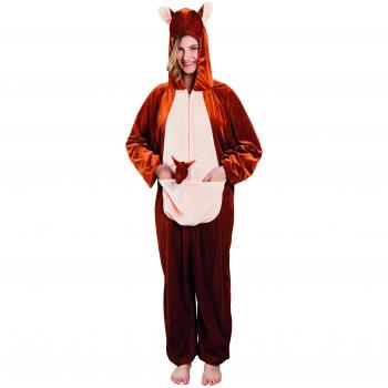 Disfraz de Canguro Marrón para Adultos M/L - Peluche Interior