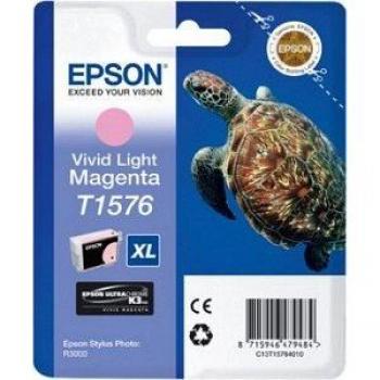 Cartucho de Tinta Epson T1576 Magenta Claro Vivid Paquete Retail