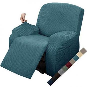 MAXIJIN Funda de Sillón Relax Stretch Funda Sofá 1 Plaza Reversible con Bolsillo Protector de Sofá