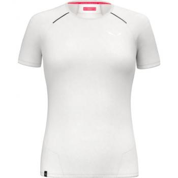 Camiseta de senderismo Salewa PEDROC DRY HYB T-SHIRT blanca mujer