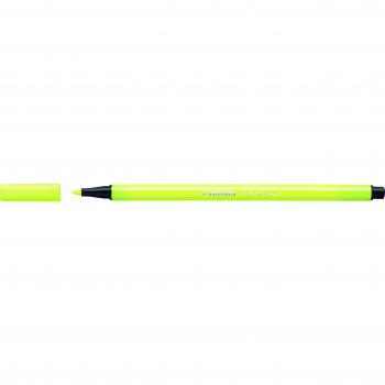 STABILO Pen 68 - Rotulador premium - Caja con 10 unidades - Color amarillo fluorescente
