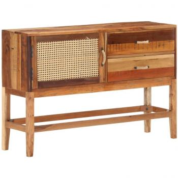 Aparador de madera maciza reciclada 118x30x76 cm