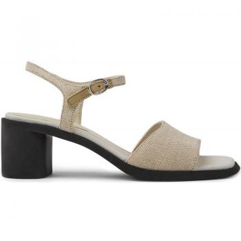 Sandalias de Mujer Camper K201379-007 en textil color beige