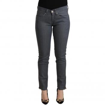 Levi's Gray Cotton Low Waist Skinny Denim Jeans - W30