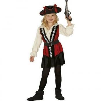 Disfraz de Pirata Calavera para Niña de 3 a 4 Años - Guirca