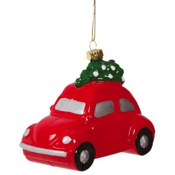 Colgante Coche Rojo de 10 cms