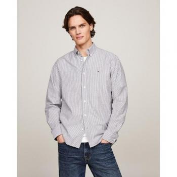 Camisa de hombre Tommy Hilfiger de manga larga regular fit con rayas suaves y fáciles de planchar