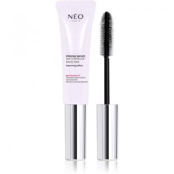 NEO MAKE UP Intense Serum Waterproof Mascara - Waterproof mascara for lash volume and definition, shade Black, 9 ml