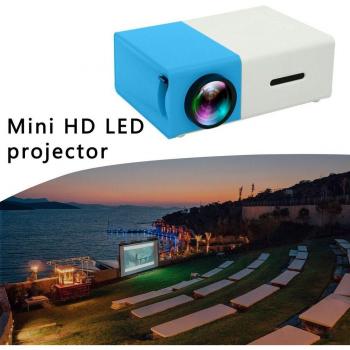 Proyector Mini Portátil J9 HD 1080P LED para Cine en Casa con Conectividad AV, USB y TF Card