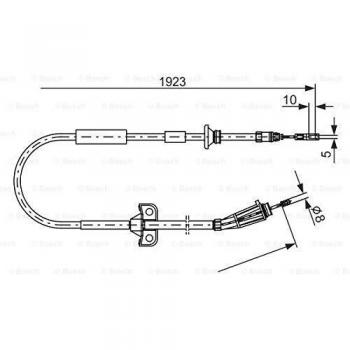 Bosch 1987477999 cable de freno