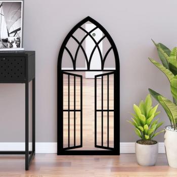 Espejo de Hierro Negro para Uso Interior 100x45 cm
