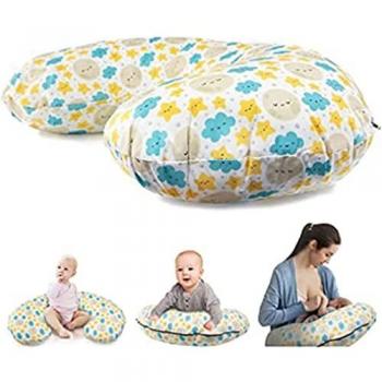 Mobiclinic Almohada para Embarazo y Cojín de Lactancia Multifuncional, Forma de U, Hipoalergénico, 75x45x18 cm, Fabricado en España, Funda extraíble