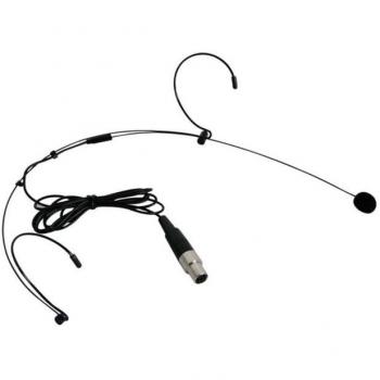 Micrófono de diadema para transmisor portátil Micw43 - Negro, con cable y conector Mini XLR