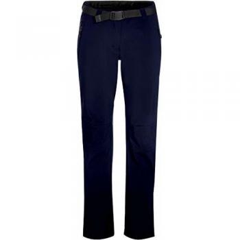 Maier Sports Women's Perlit W Softshell Pants, Size 50, Black, Regular Fit, Warm and Windproof Winter Outdoor Trousers