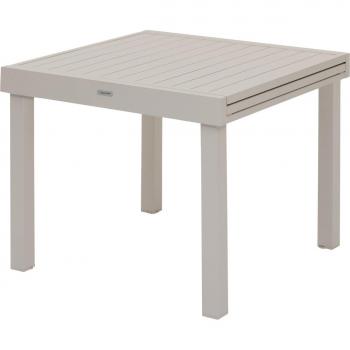 Mesa Exterior Plegable Rectangular Piazza Jardín Terraza Estilo Moderno Color Arcilla 90x90CM