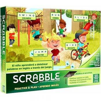Mattel Games - Scrabble Aprende Inglés, Juego de mesa