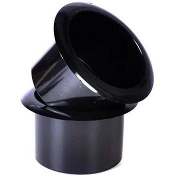 2 Piezas de reemplazo Negro Insertar sostenedor de taza de ajuste para Trailer Sofá Sofá de Poker Mesas Barcos RVs Patios de coches