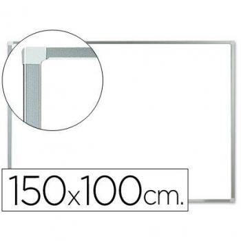 Q-Connect Pizarra Blanca Laminada Marco De Aluminio 150 x 100 Cm