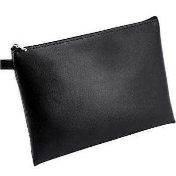 Bolso de banco/utensilios Alassio, polipiel, negro, 23 x 16 cm