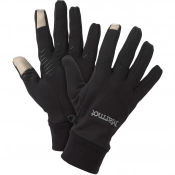 Marmot Connect Glove Guantes Polares Elásticos Compatibles con Pantallas Táctiles, Hombre, Black, M