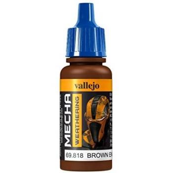 Vallejo Mecha Color Acrílico 17ml Marrón Soot de Motor Mate