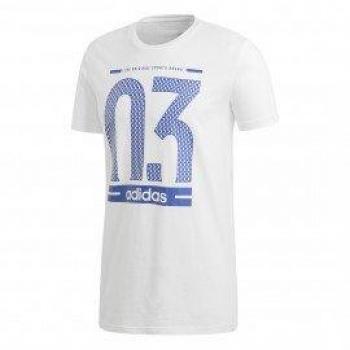 adidas Number 03 M Camiseta, Hombre, Blanco