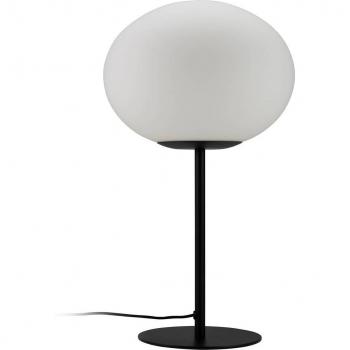 Lámpara de mesa Princess Dyberg Larsen, ópalo y negro, 48,5 cm