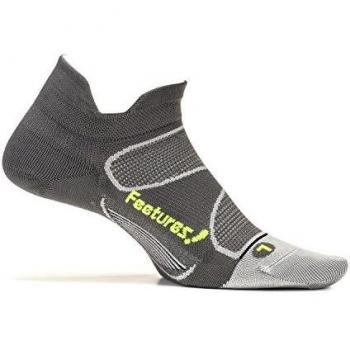 Feetures Elite Ultra Light No Show Tab - Calcetines para hombre, Hombre, Calcetines, tobillos, medias., E550251-20, Grafito/Reflector, S/34-37