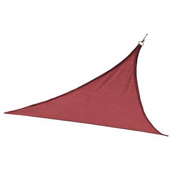 Toldo Vela Triangular Impermeable 3x3 m - Protección UV para Jardín, Terraza y Patio - Color Granate